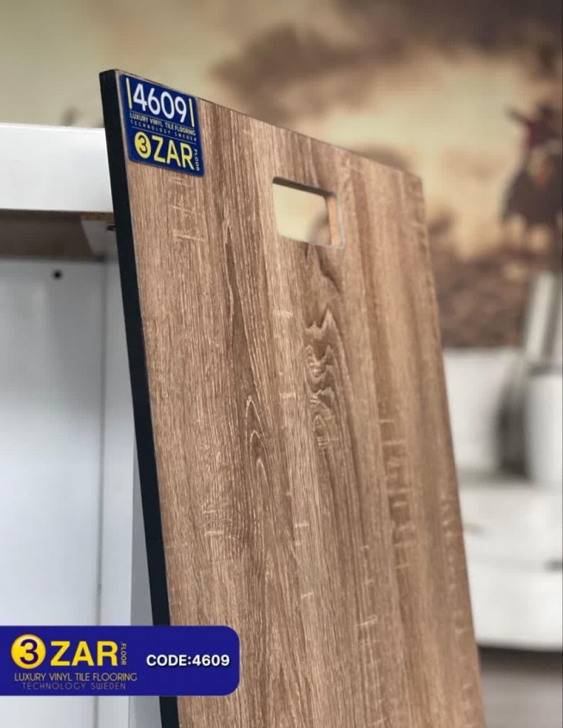 -کفپوش 3ZAR طرح چوب پررنگ